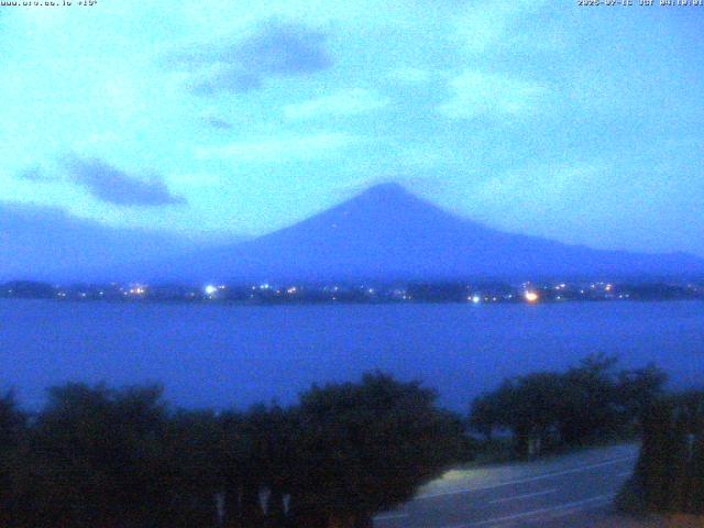 河口湖からの富士山