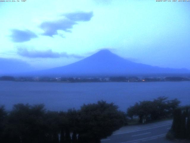 河口湖からの富士山