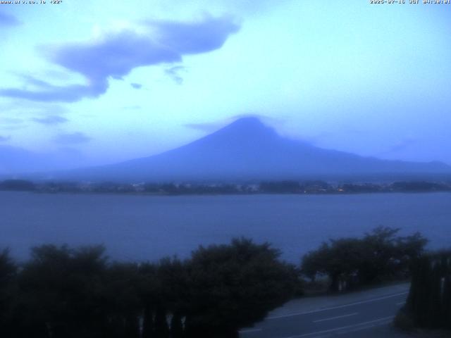 河口湖からの富士山
