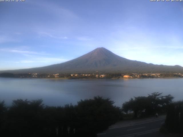 河口湖からの富士山