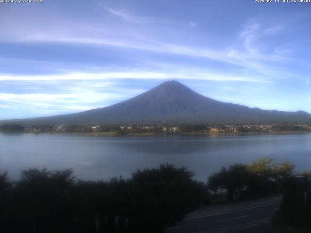 河口湖からの富士山