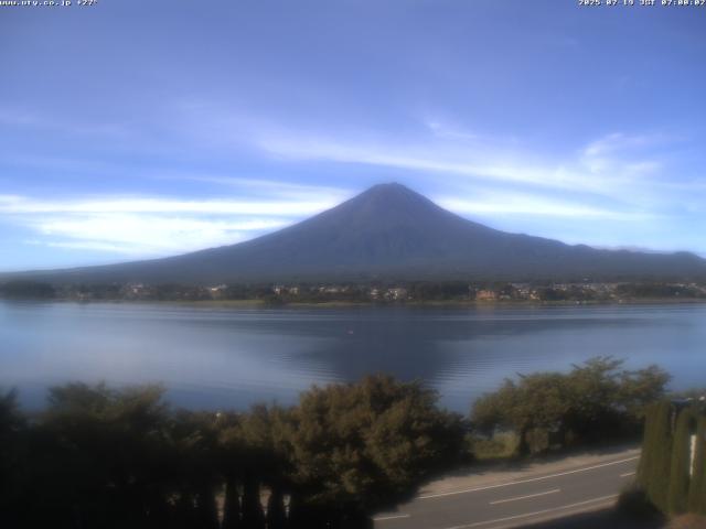 河口湖からの富士山