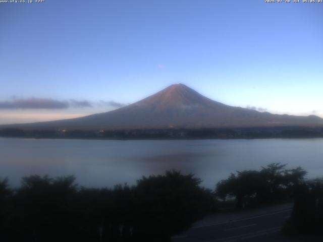 河口湖からの富士山