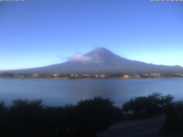 河口湖からの富士山
