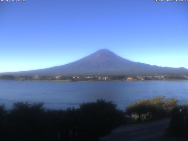 河口湖からの富士山