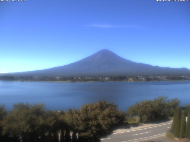 河口湖からの富士山