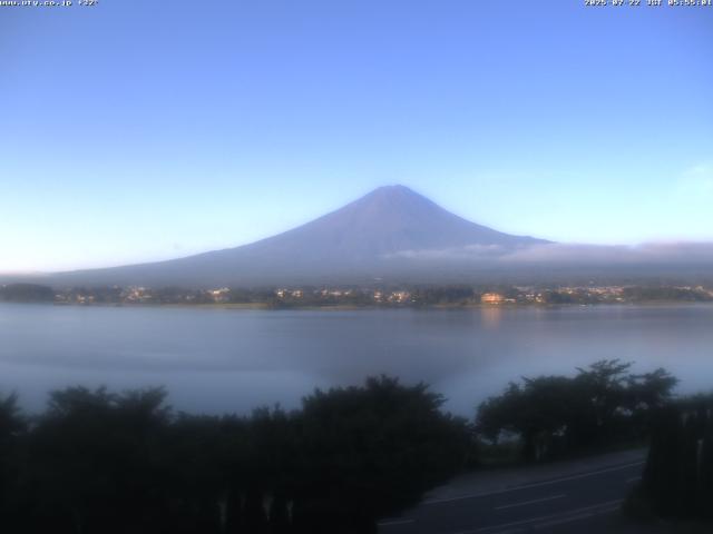 河口湖からの富士山