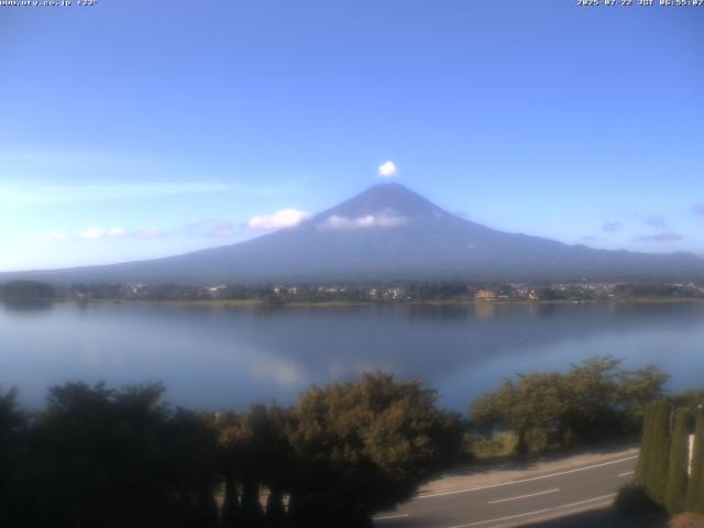 河口湖からの富士山