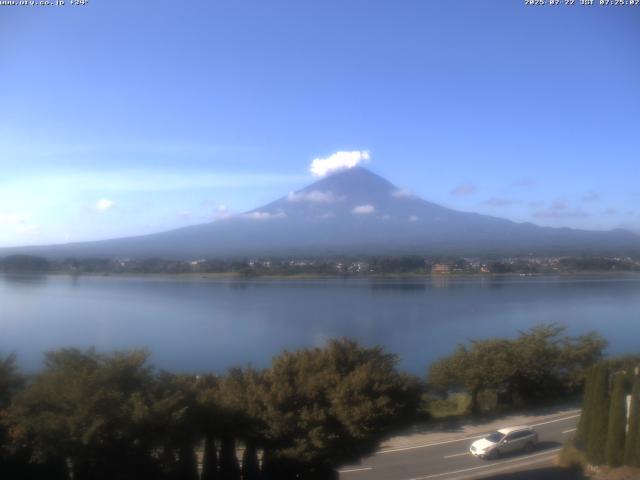 河口湖からの富士山