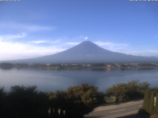 河口湖からの富士山