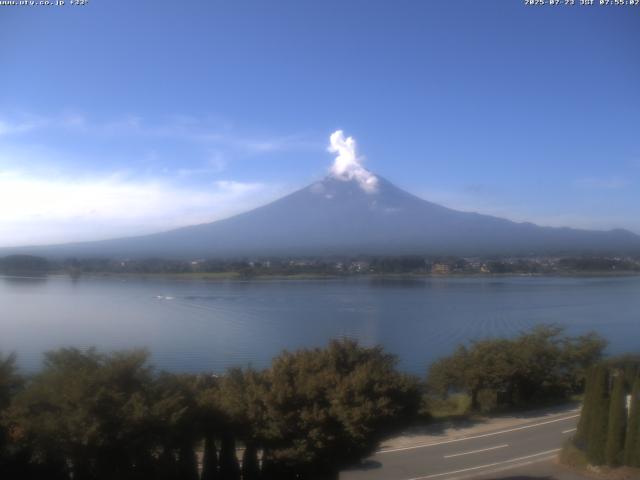 河口湖からの富士山