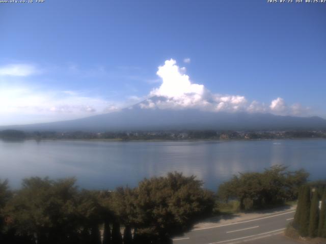 河口湖からの富士山