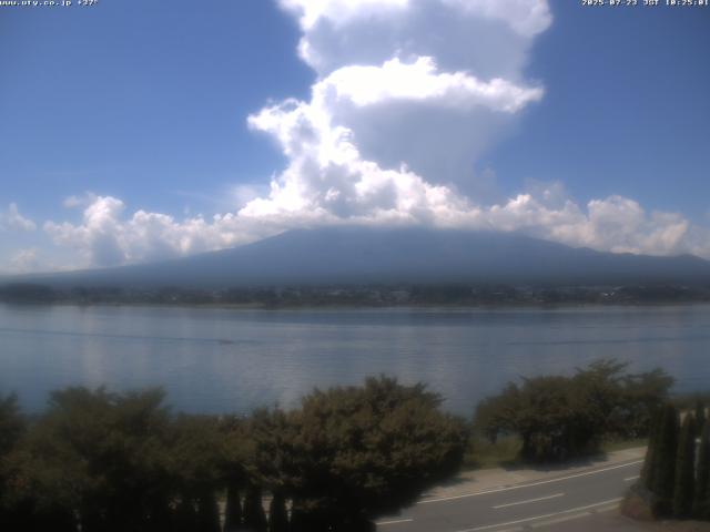 河口湖からの富士山