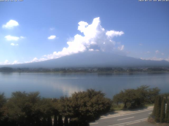 河口湖からの富士山