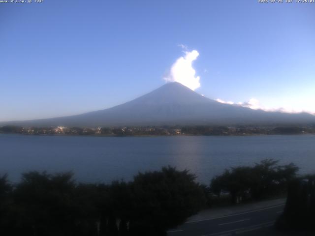 河口湖からの富士山