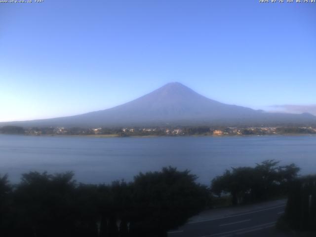 河口湖からの富士山