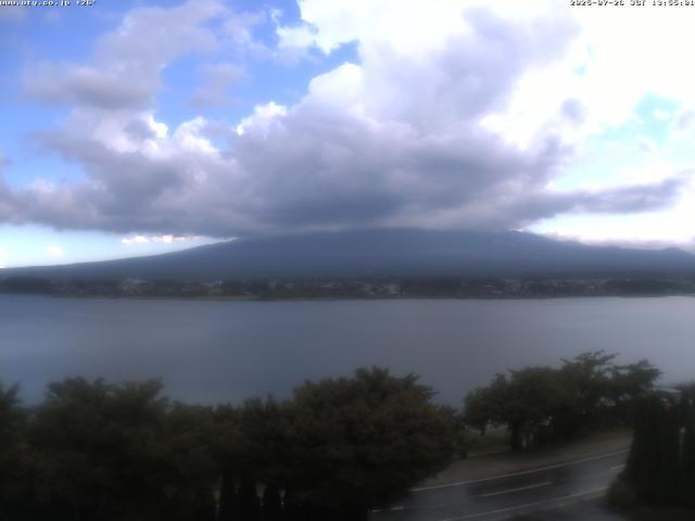 河口湖からの富士山