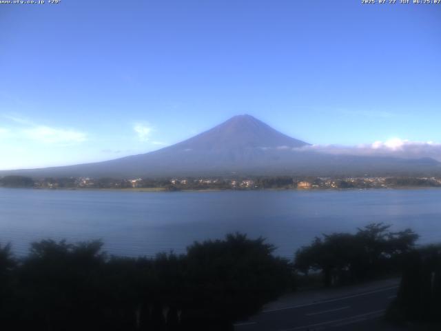 河口湖からの富士山