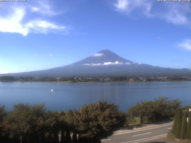 河口湖からの富士山