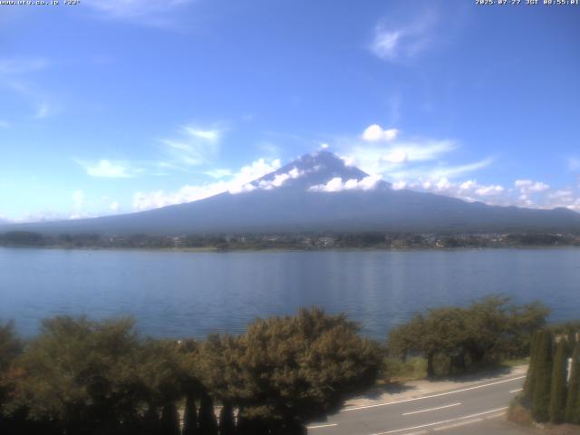 河口湖からの富士山