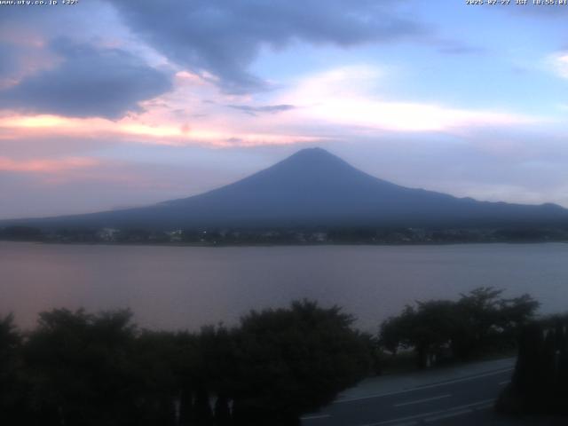 河口湖からの富士山