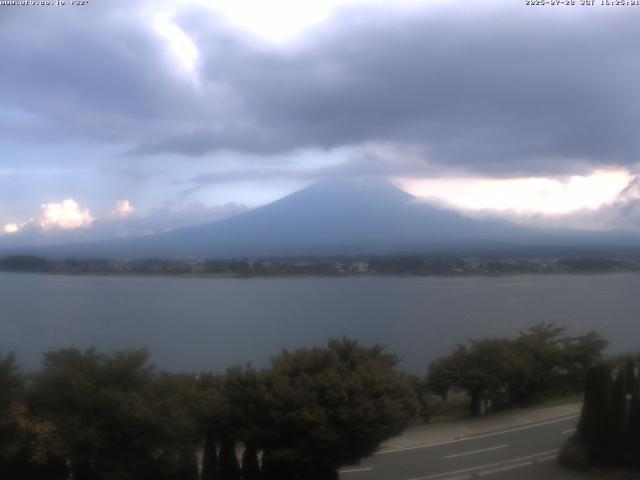 河口湖からの富士山