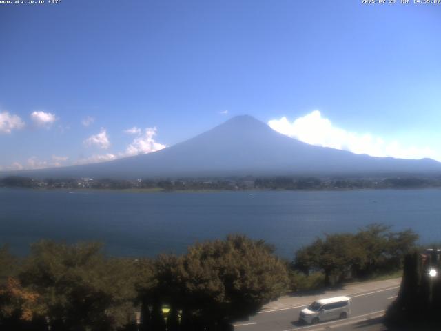 河口湖からの富士山