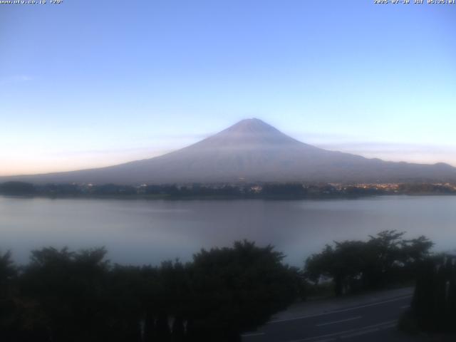 河口湖からの富士山