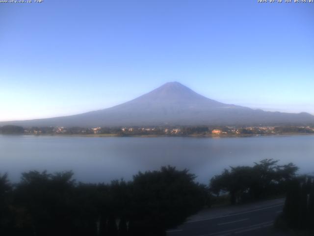 河口湖からの富士山