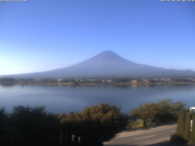 河口湖からの富士山