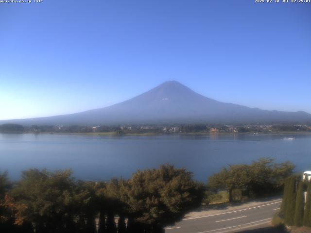 河口湖からの富士山