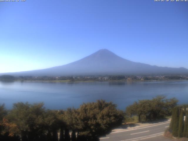 河口湖からの富士山