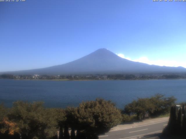 河口湖からの富士山