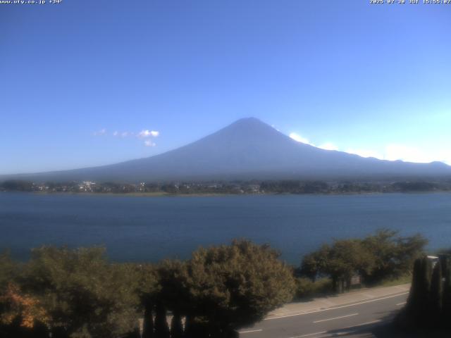 河口湖からの富士山