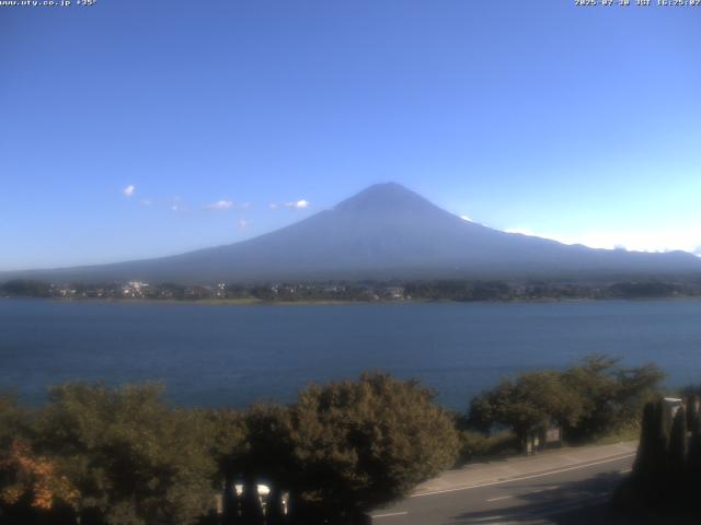 河口湖からの富士山