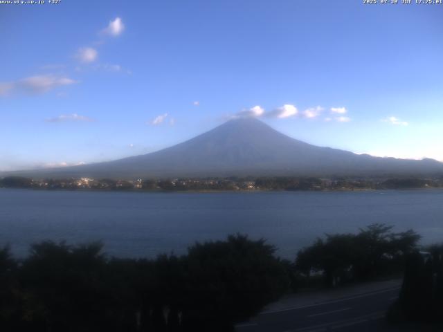 河口湖からの富士山