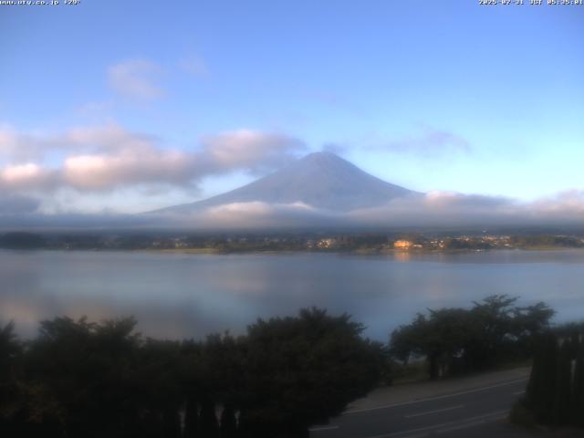 河口湖からの富士山