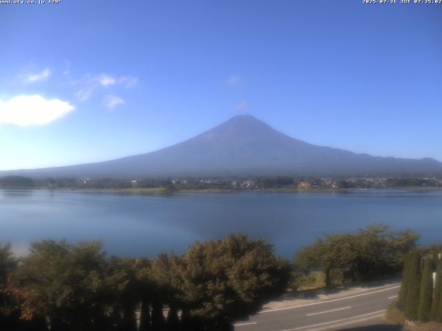 河口湖からの富士山