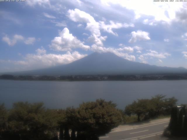 河口湖からの富士山