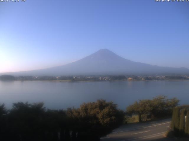 河口湖からの富士山