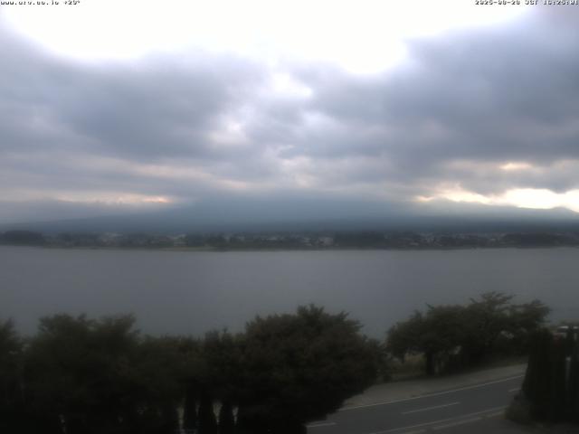 河口湖からの富士山