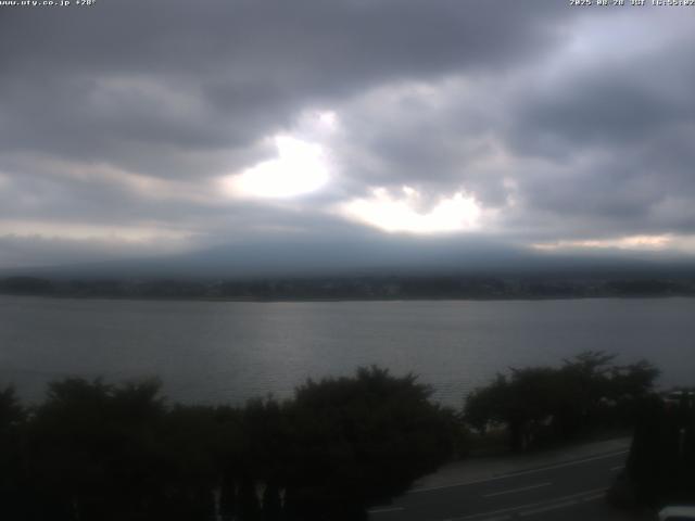 河口湖からの富士山