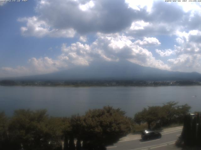 河口湖からの富士山