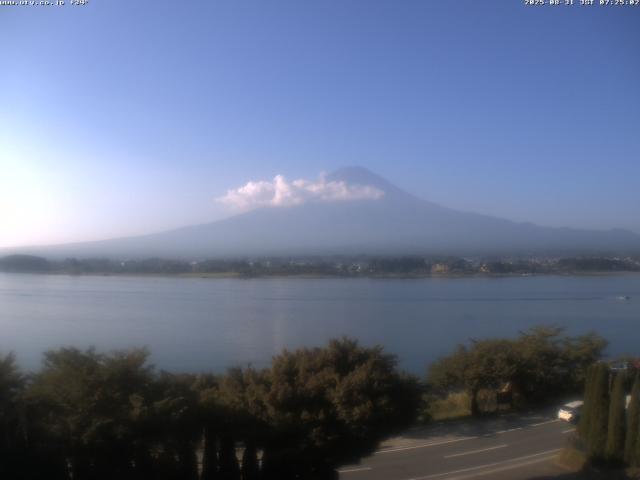 河口湖からの富士山