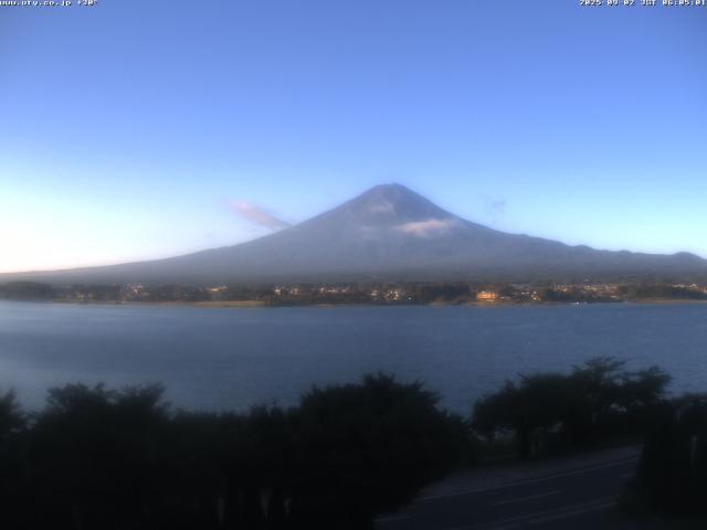 河口湖からの富士山