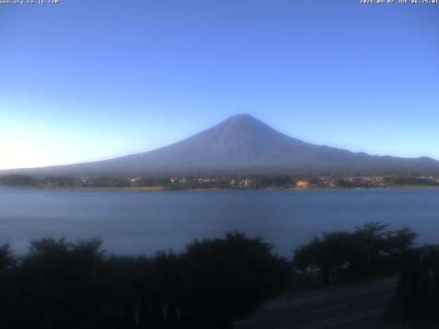 河口湖からの富士山
