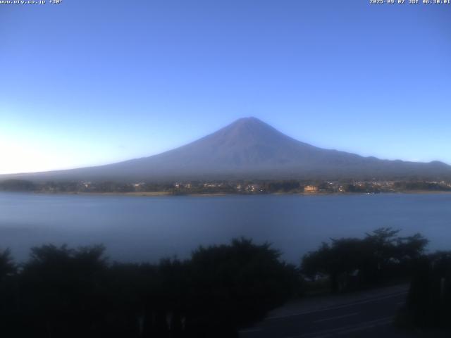 河口湖からの富士山