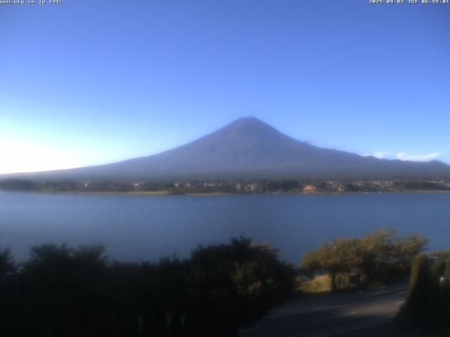 河口湖からの富士山
