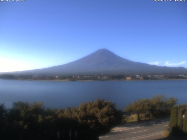 河口湖からの富士山