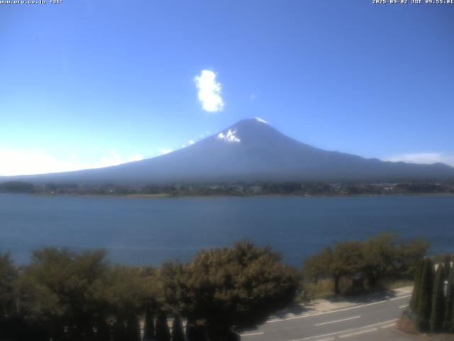 河口湖からの富士山
